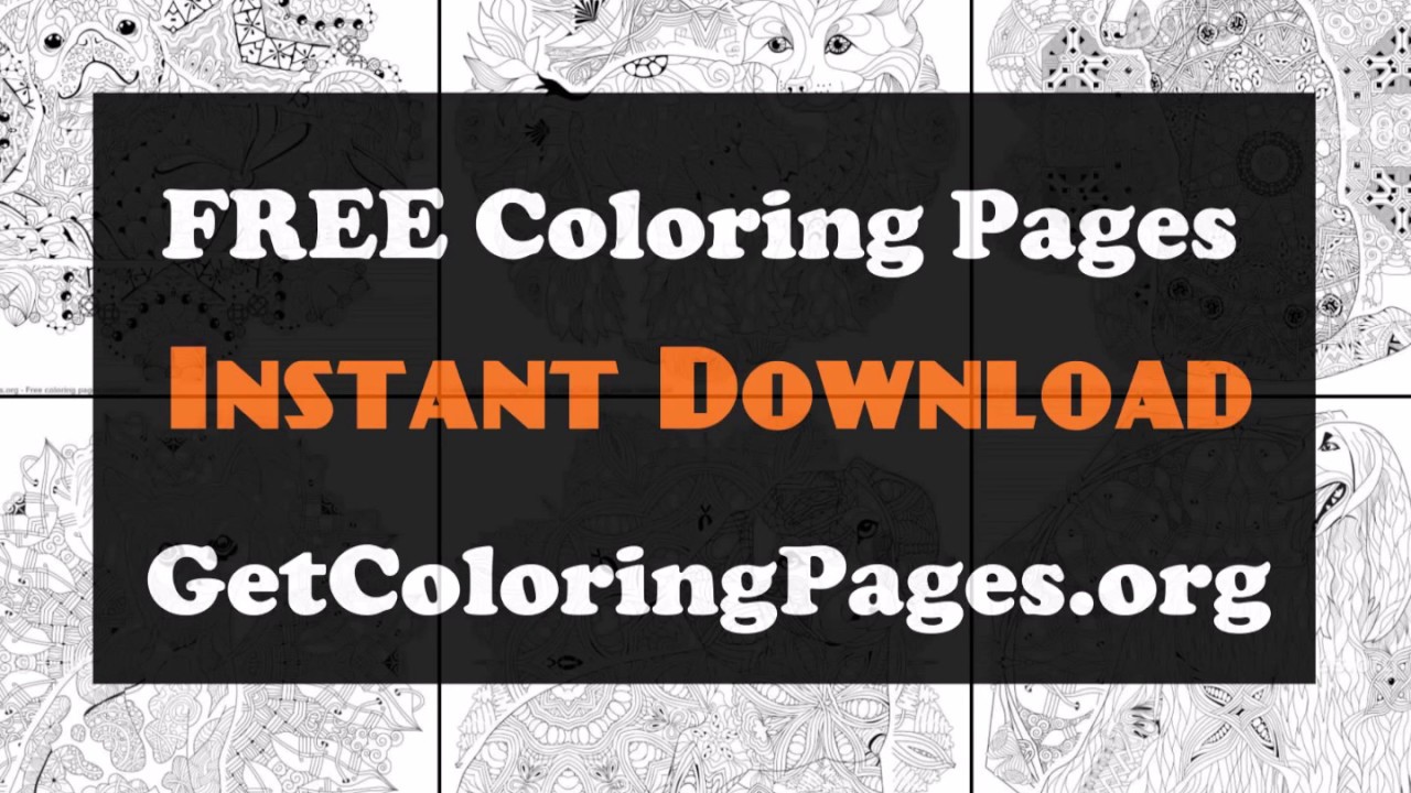 Mandala animal coloring pages free