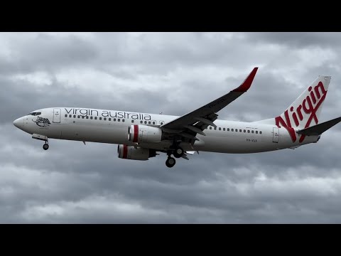 VIRGIN AUSTRALIA VA219 MEL- ADL LANDING IN STRONG WINDS ADELAIDE AIRPORT Boeing 737VH-VUX JUN 10 24