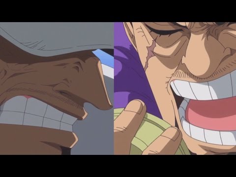 One Piece Episode 736 Akainu and Fujitora argue over a Den Den Mushi [HD]