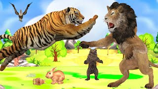 Lion VS Tiger - Who will win in a fight ? 3d Anima