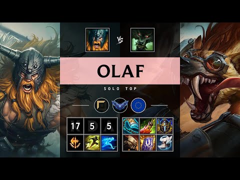 Olaf Top vs Warwick - EUW Diamond Patch 25.17