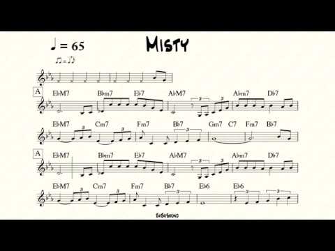 Misty Backing Track For Bass (BPM 65)