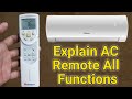 Split AC Remote Control Setting Explain in Urdu/Hindi