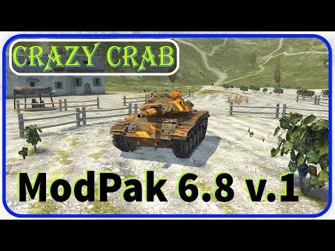 WoTBlitz // ModPak_6.8 by Crazy Crab / УСТАРЕЛ