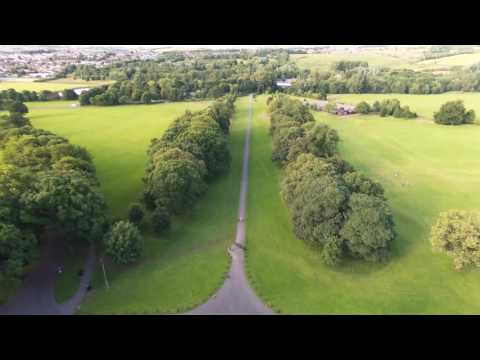 Towneley hall from above