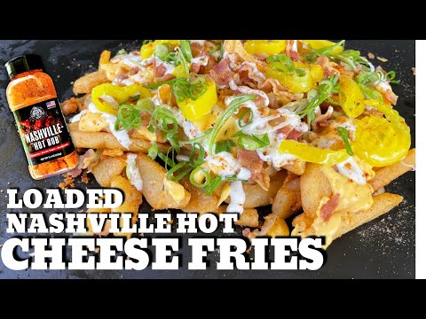 Loaded Cheese Fries on the Griddle (From Frozen French Fries)