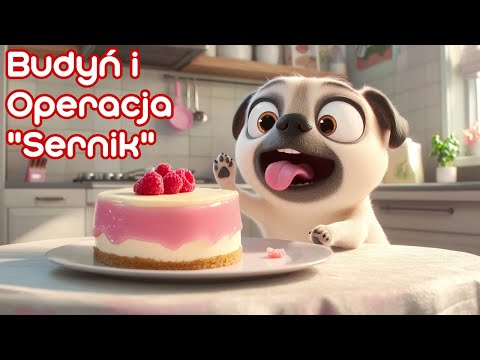 Mops Budyń i Operacja "Sernik" 🍰 | Bajki dla dzieci na dobranoc 🌙