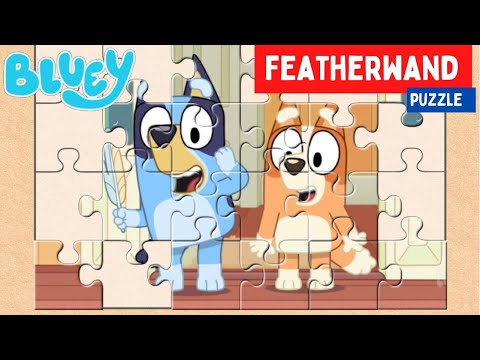 BLUEY - Guess the FEATHERWAND Scene Puzzle! 🧩 | Disney Jr | ABC Kids