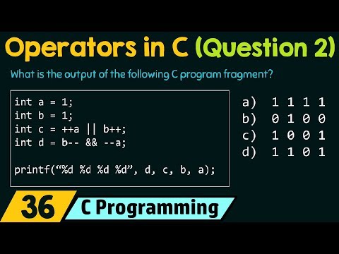 Operators in C Solved Problem 2