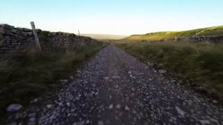 preview picture of video 'MTB - Down the Roman Road/Cam High Road from above Hawes, North Yorkshire'