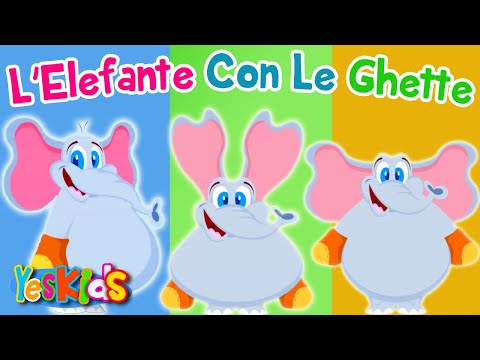 L'Elefante con le Ghette + 50 Minuti di Canzoni per Bambini di YesKids