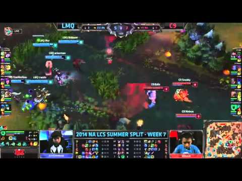 LMQ vs C9   2014 NA LCS Summer W7D1 HD