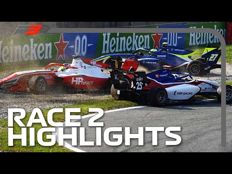 【F3レース2ハイライト動画】F3のモンツァの決勝レース2ハイライト動画