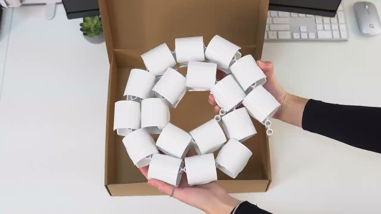 Органайзер для зберігання кабелів Officepro CM790W White video preview