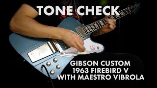 Video thumbnail for TONE CHECK: Gibson Custom 1963 Firebird V Guitar Demo | Cream City Music by Cream City Music