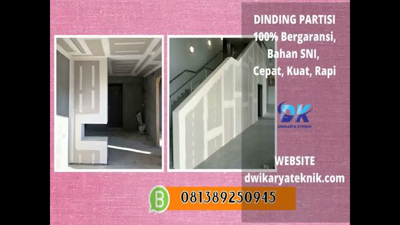 AHLI,    Jasa Pasang Partisi Gypsum 2 Sisi Sleman Jogja