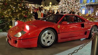 CARSPOTTING DE NOËL à Monaco ! Ferrari F40 et les plus belles voitures de sortie ! 🎅🏽