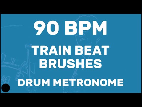 Train Beat Brushes | Drum Metronome Loop | 90 BPM