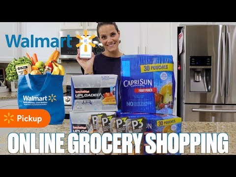 TRYING WALMART ONLINE GROCERY PICKUP FOR THE FIRST TIME | GROCERY SHOPPING ONLINE