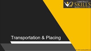 Transportation Placing of Concrete