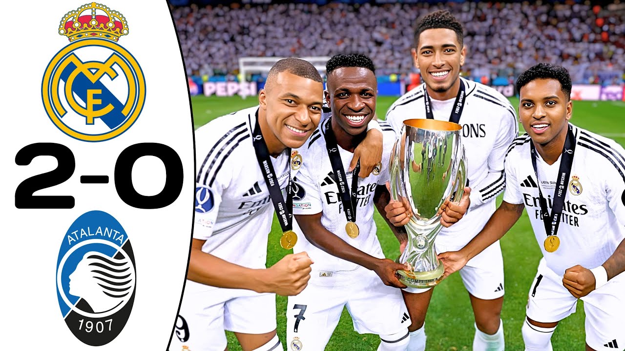 Real Madrid 2-0 Atalanta | UEFA Super Cup 2024 HIGHLIGHTS