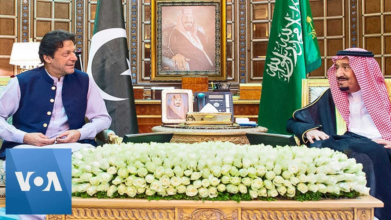 <h1 class=title>Pakistan Prime Minister Imran Khan Meets Saudi King After Tehran Visit</h1>