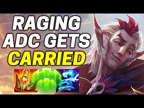 Raging ADC Flamed Me and Then I Carried Him - League of Legends