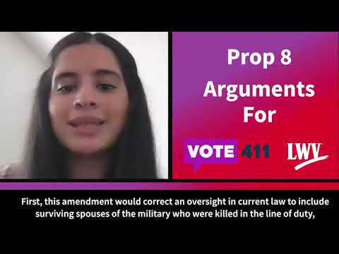 Prop. 8 - Tax Exemption/Military; Nov. 2, 2021 Constitutional Amendment Election