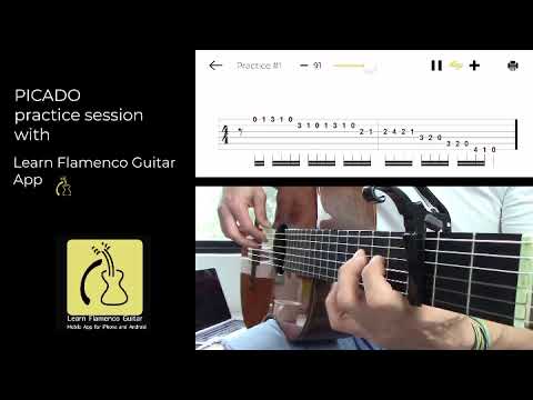 Flamenco Picado speed practice.