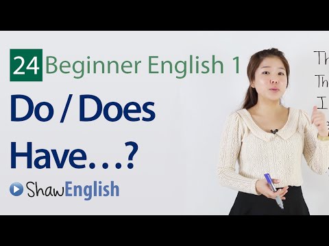 English Grammar:  Do / Does Have Questions