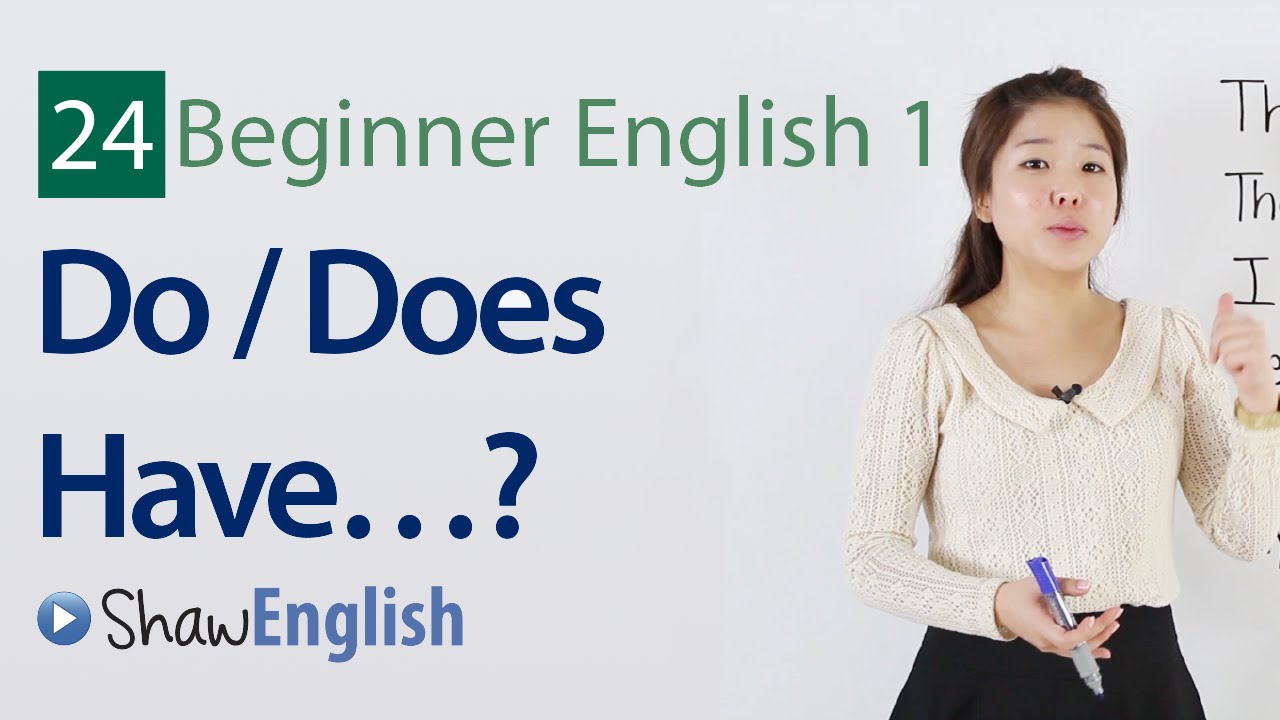 English Grammar:  Do / Does Have Questions