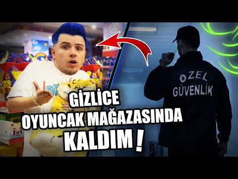 OYUNCAK MAĞAZASINDA GİZLİCE BİR GECE KALDIM ! ( YAKALANDIM )