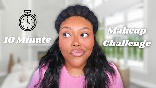10 MINUTE MAKEUP CHALLENGE | This Didn't End Well...