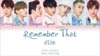 BTOB (비투비) – Remember That (봄날의 기억) (Color Coded Han|Rom|Eng Lyrics) | by Yankat