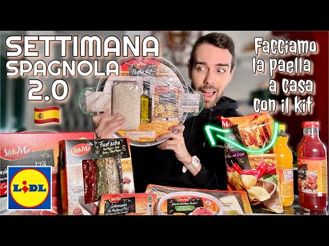 SVUOTA LA SPESA GIGANTE SETTIMANA SPAGNOLA 2.0 LIDL + PAELLA FAI DA TE! 🇪🇸 | Vlog 28/aprile/2023