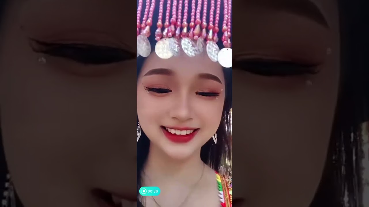 Folk Costume of Hmong People in Laos on New Year for Bigo Live