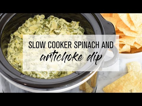 Slow Cooker Spinach and Artichoke Dip