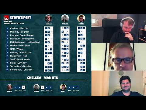 Stryktipset Lördag 22/10 » Tips & Förslag från Limpar, Weimer & Bobby