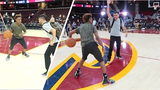 1v1 vs LEBRON JAMES JR! (AT NBA FINALS)