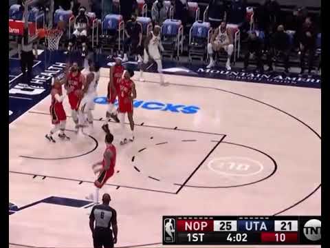 Donovan Mitchell Breaking ankles and getting the assist to Favors | Jazz vs Pelicans