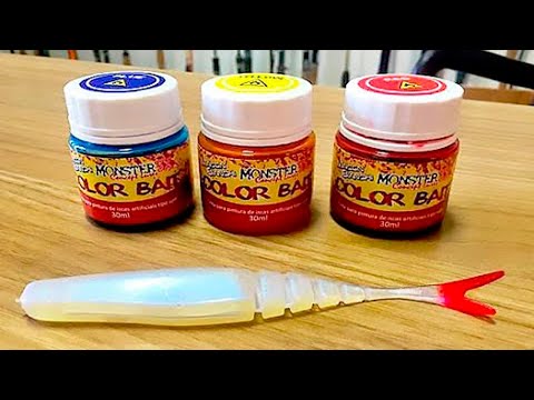 Vídeo Color Bait - Tinta para Pintura de Iscas Soft