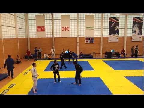 WPJJC UK 2013 - Mateusz Kacperski - heavy w. absolute - match 1 - top left, mat 6 - blue belt adult