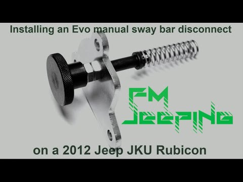 Evo manual sway bar bypass install on JKU Rubicon 2012
