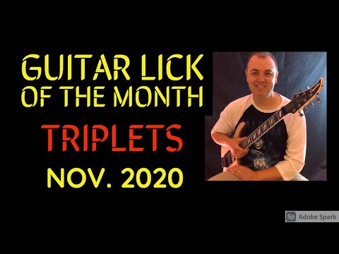 Guitar Lick of the Month 11/2020 - Triplets