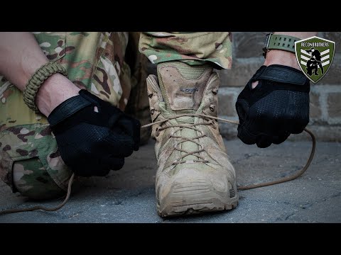 How to TIE Tactical or Hiking Boots PROPERLY!