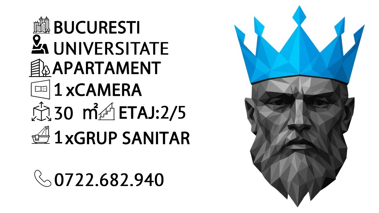 Tur video Garsoniera Universitate Bucuresti
