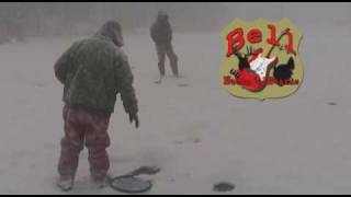 preview picture of video 'Ice Fishing 1-7-10 Owen County, Indiana'