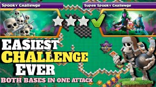 Easily 3 star spooky challenges | COC New event attack (Clash Of Clans)