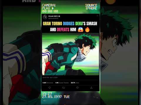 GRAN TORINO DODGES DEKU'S SMASH AND DEFEATS HIM 😱🔥 | #myheroacademia #mha #bnha