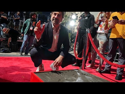 Video Thumbnail: Javier Bardem joins Hollywood greats at landmark ceremony